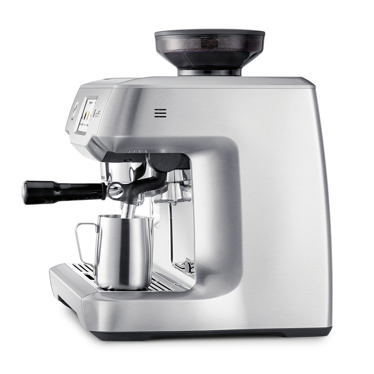 the Oracle® Touch right side angle with milk jug