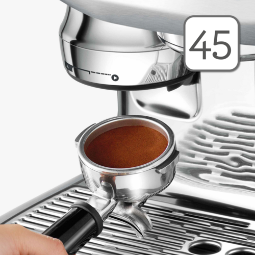 Auto grind, dose & tamp with Baratza European Precision Burrs