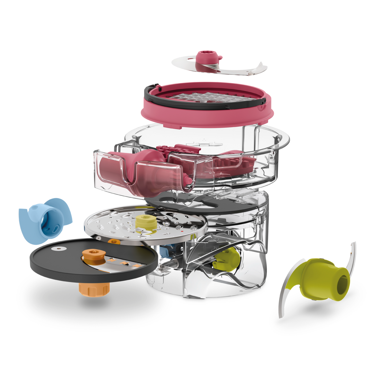 The accessories spreading out from the caddy