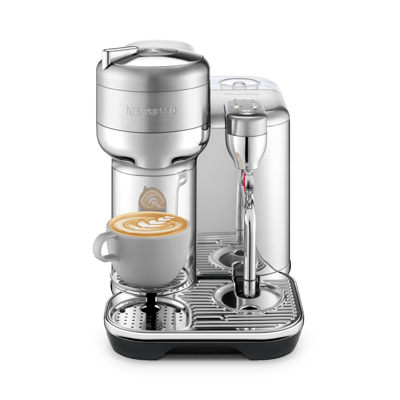 the Vertuo Creatista in 브러시 처리된 스테인리스 스틸